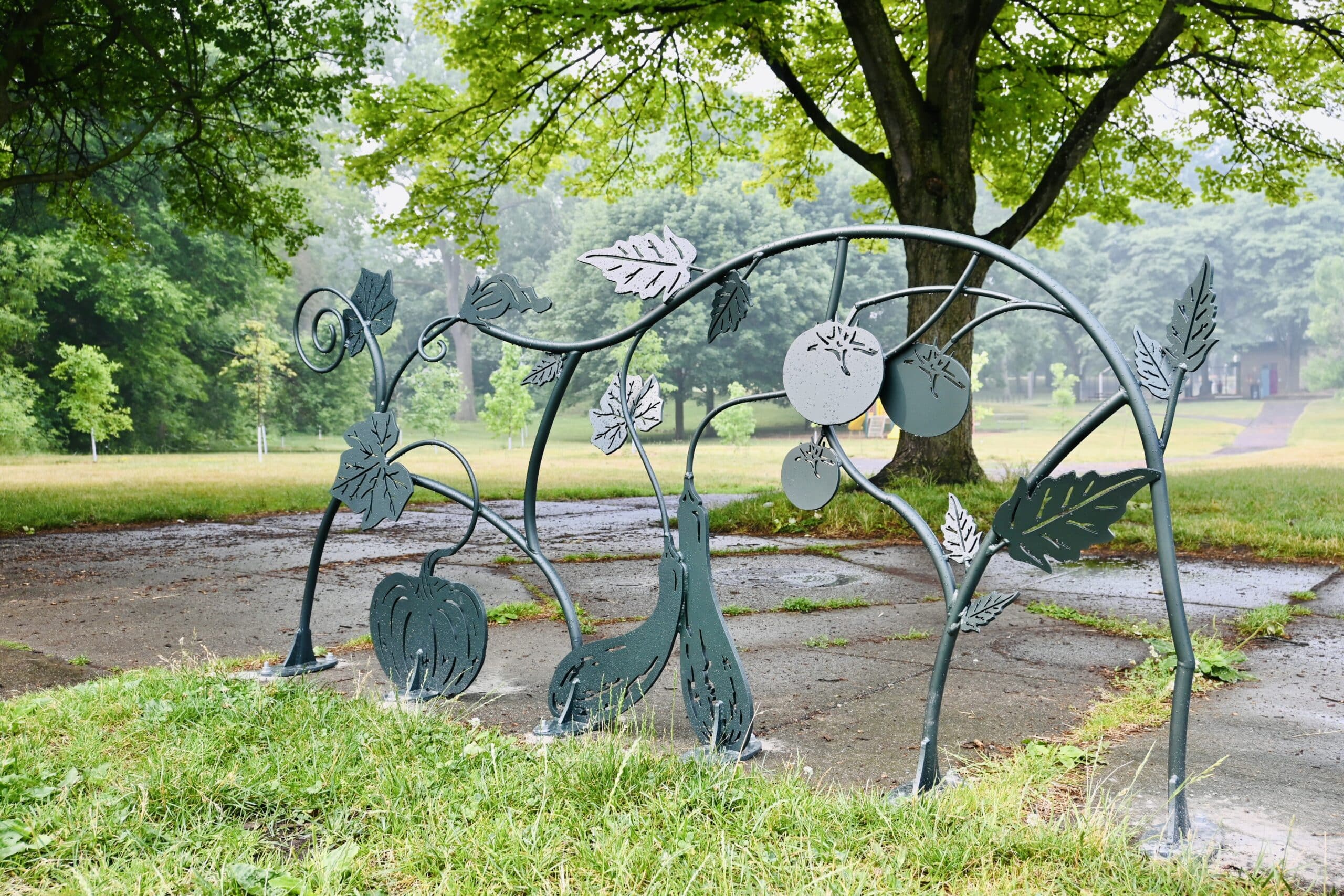 City of Lansing Adds New Public Art Pieces to Hunter’s Park and Allen Neighborhood Center