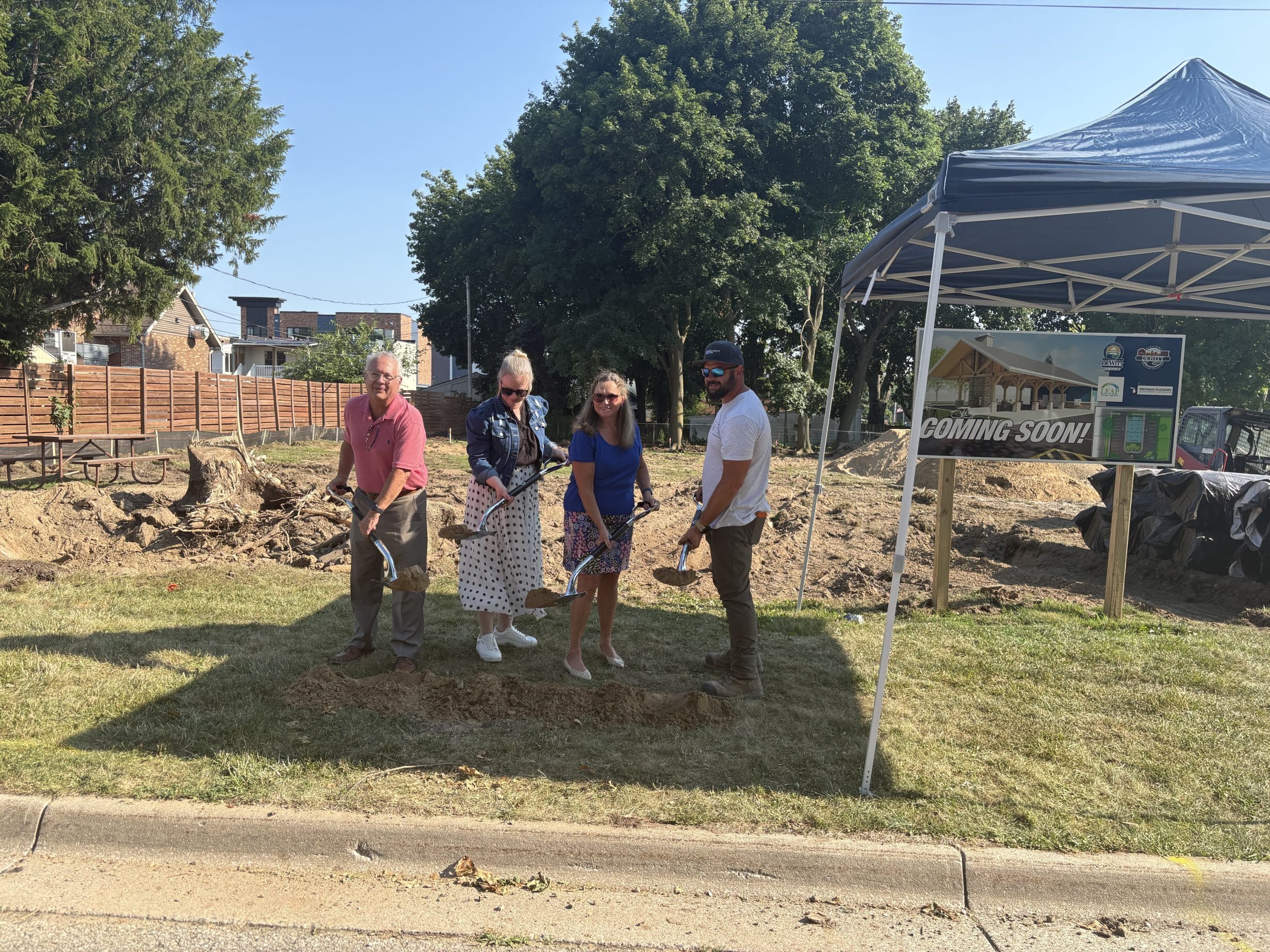 City of DeWitt Breaks Ground on New Downtown Farmers Market