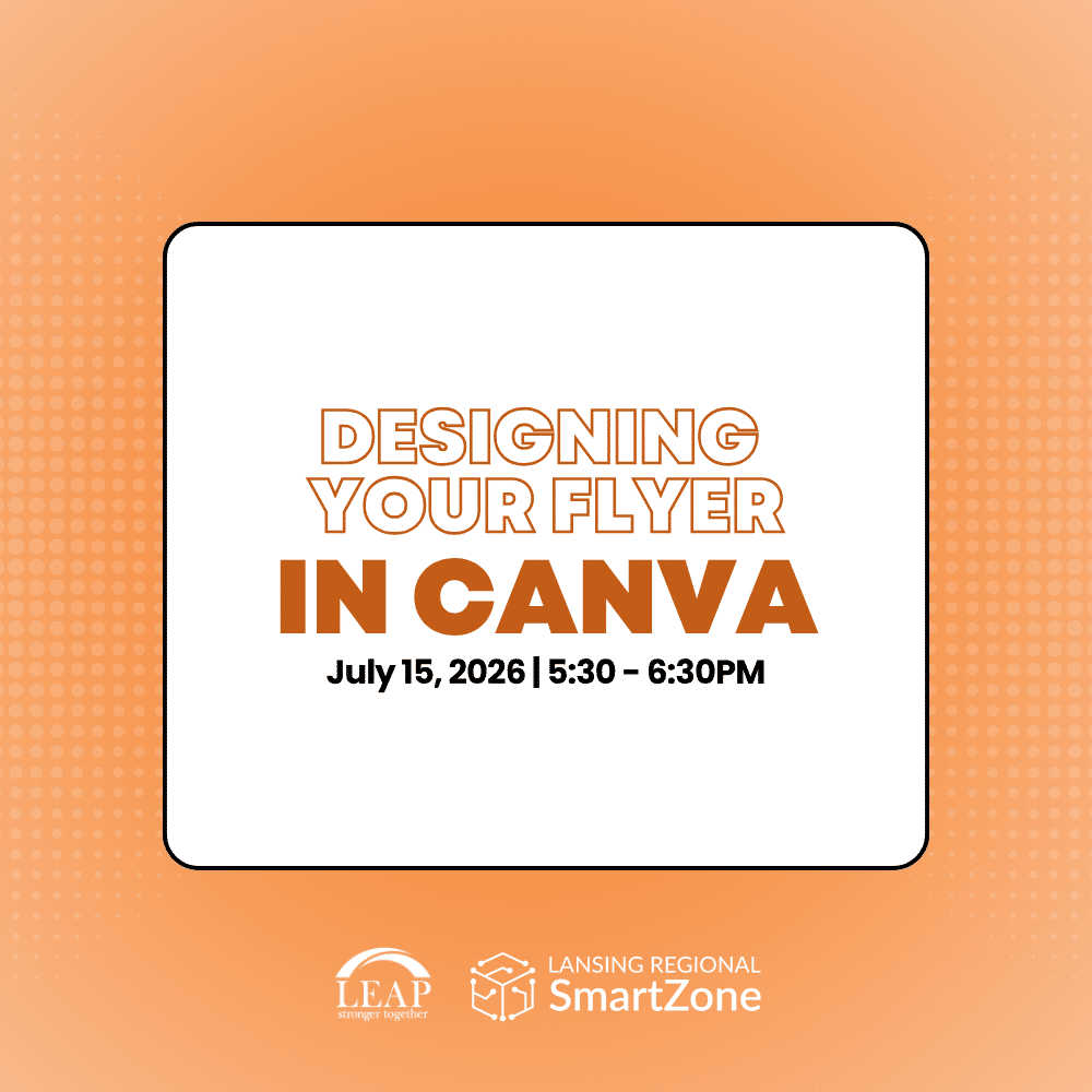 Design your flyer in Canva